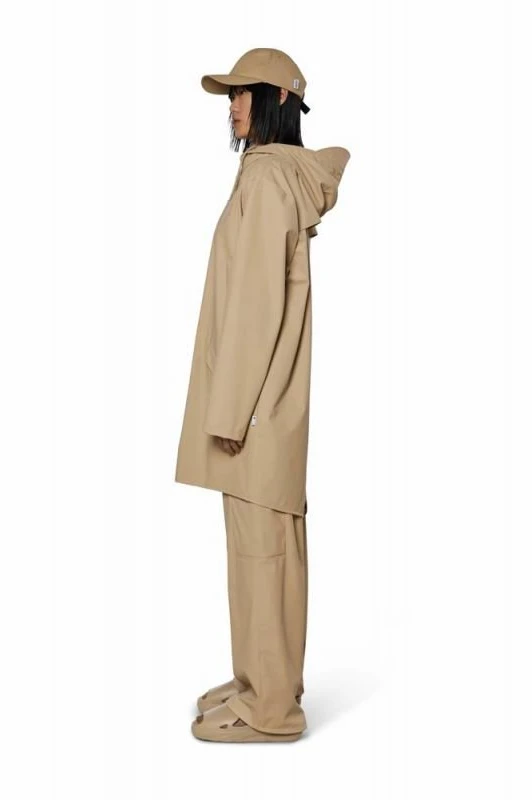 Uniseks ilga lietaus striukė Rains Long Jacket 12020, smėlio