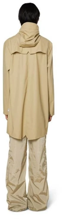 Uniseks ilga lietaus striukė Rains Long Jacket 12020, smėlio