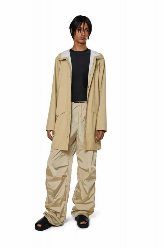 Uniseks ilga lietaus striukė Rains Long Jacket 12020, smėlio