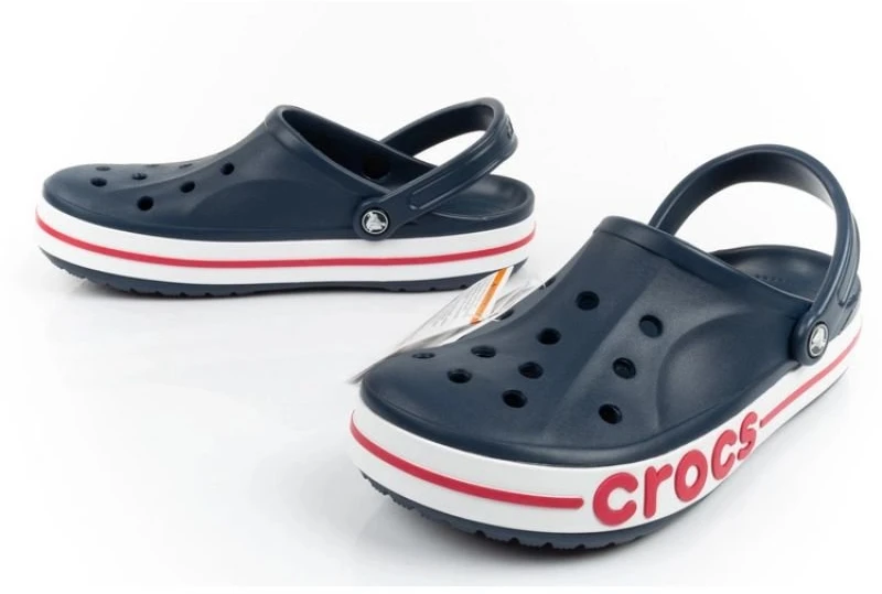 Uniseks klumpės su galiniu dirželiu Crocs Bayaband, tamsiai mėlynos