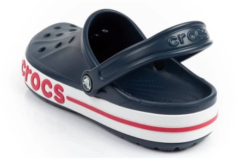 Uniseks klumpės su galiniu dirželiu Crocs Bayaband, tamsiai mėlynos