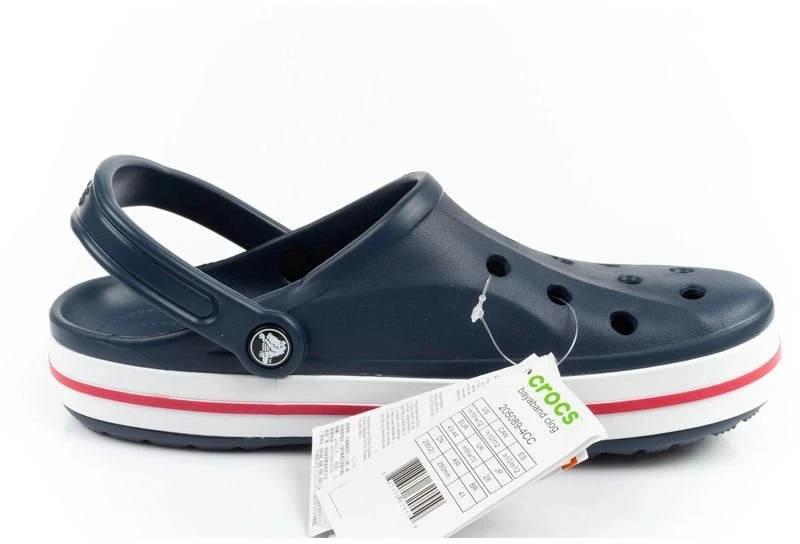 Uniseks klumpės su galiniu dirželiu Crocs Bayaband, tamsiai mėlynos