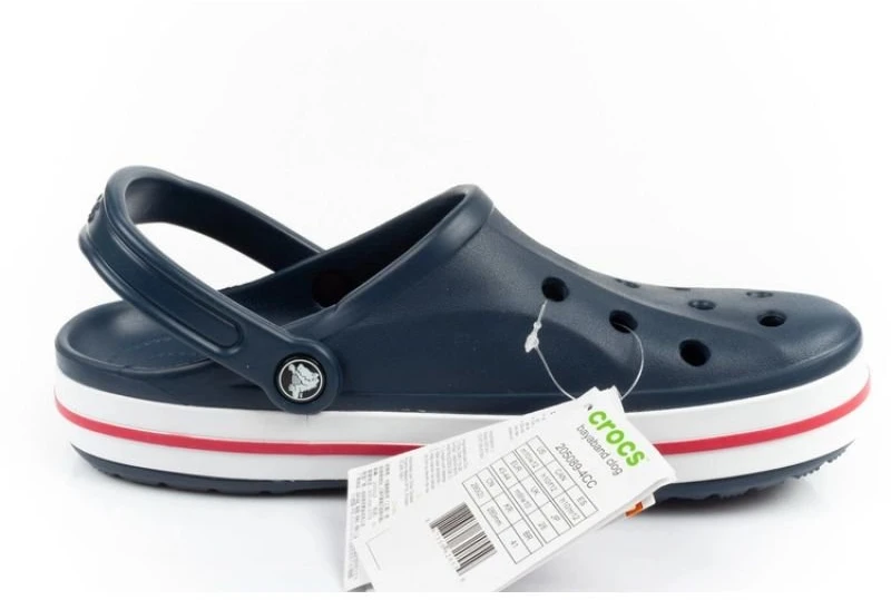 Uniseks klumpės su galiniu dirželiu Crocs Bayaband, tamsiai mėlynos
