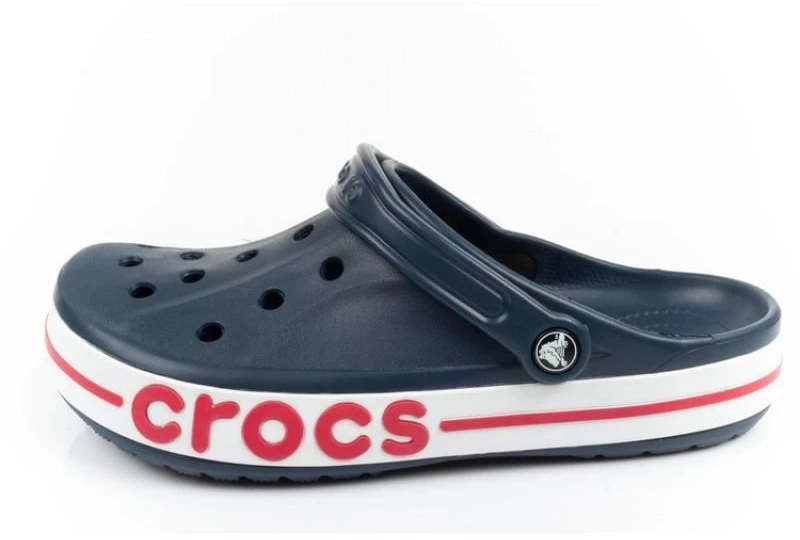 Uniseks klumpės su galiniu dirželiu Crocs Bayaband, tamsiai mėlynos