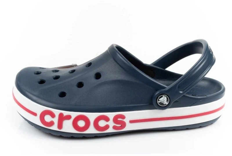 Uniseks klumpės su galiniu dirželiu Crocs Bayaband, tamsiai mėlynos