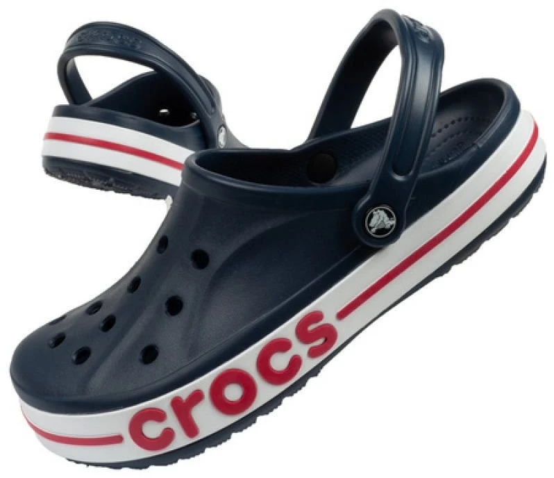 Uniseks klumpės su galiniu dirželiu Crocs Bayaband, tamsiai mėlynos