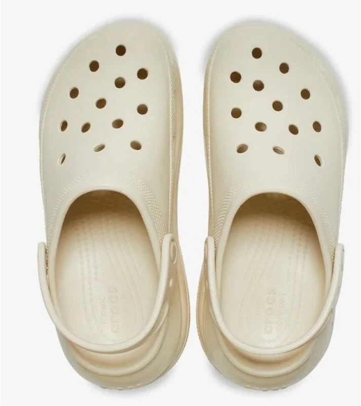Uniseks klumpės su platforma Crocs Mega Crush, smėlio