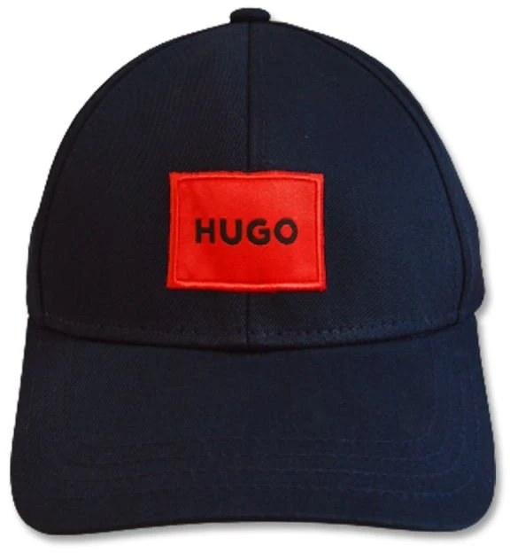 Uniseks medvilninė beisbolo kepurė Hugo Boss HUGO, tamsiai mėlyna