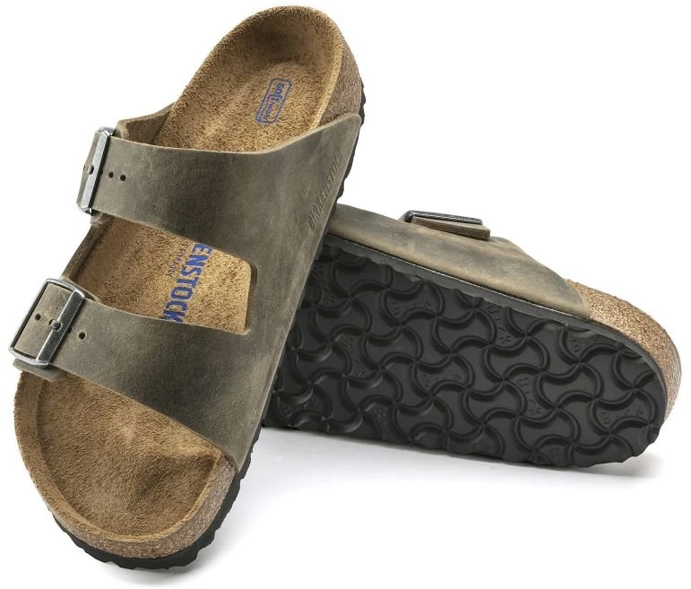 Uniseks odinės šlepetės Birkenstock Arizona, chaki