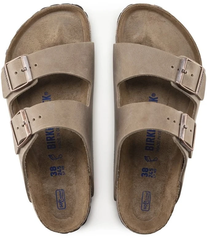 Uniseks šlepetės Birkenstock Arizona Soft Footbed, tabako rudos