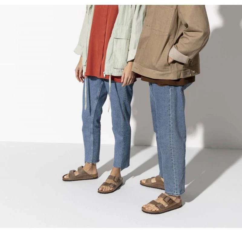 Uniseks šlepetės Birkenstock Arizona Soft Footbed, tabako rudos