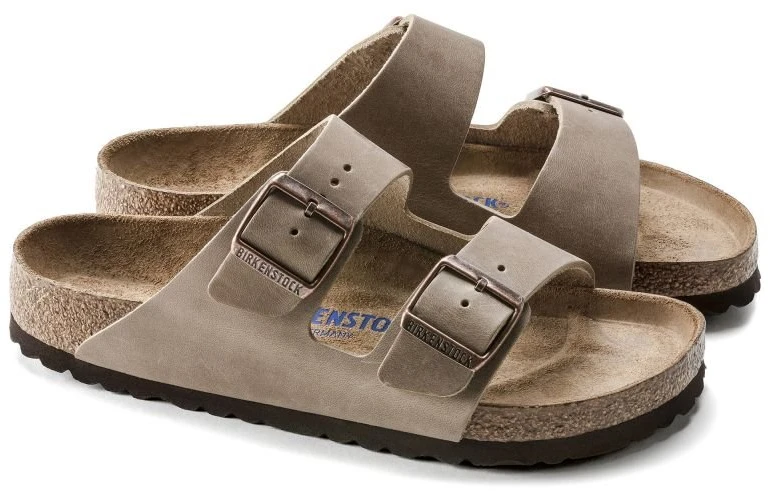 Uniseks šlepetės Birkenstock Arizona Soft Footbed, tabako rudos