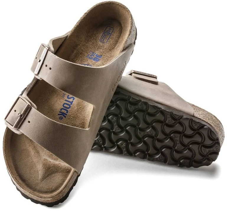 Uniseks šlepetės Birkenstock Arizona Soft Footbed, tabako rudos