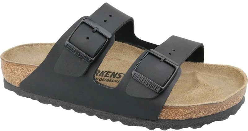 Uniseks šlepetės su reguliuojamais dirželiais Birkenstock Arizona, juodos