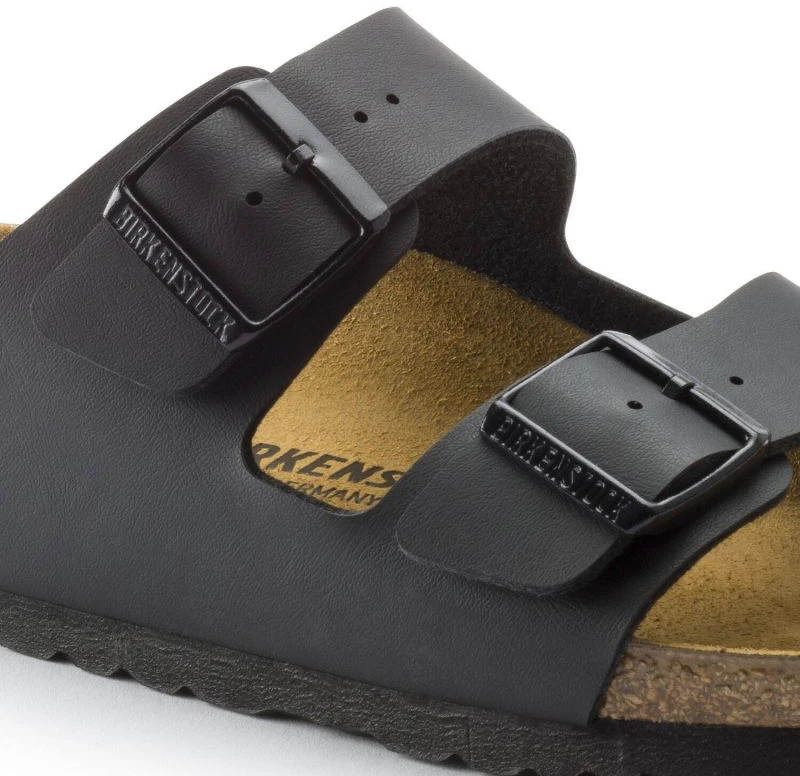 Uniseks šlepetės su reguliuojamais dirželiais Birkenstock Arizona, juodos