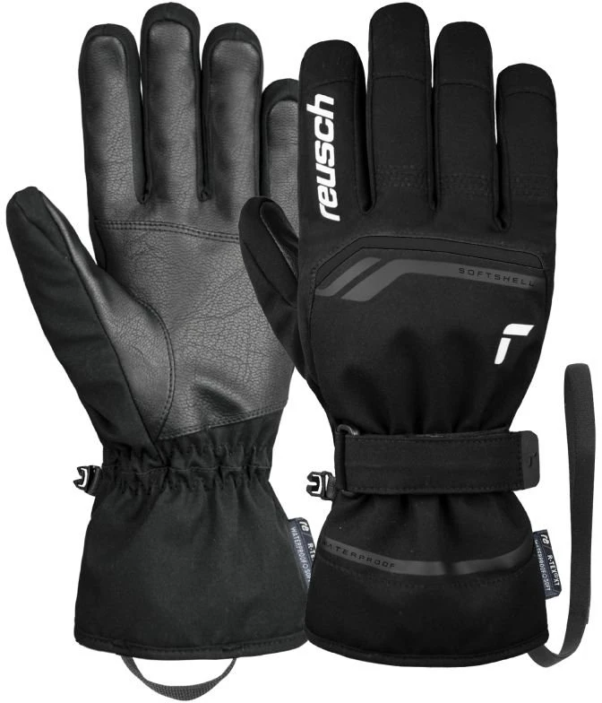 Uniseks slidinėjimo pirštinės Reusch Primus R-TEX XT Mitten, juodos