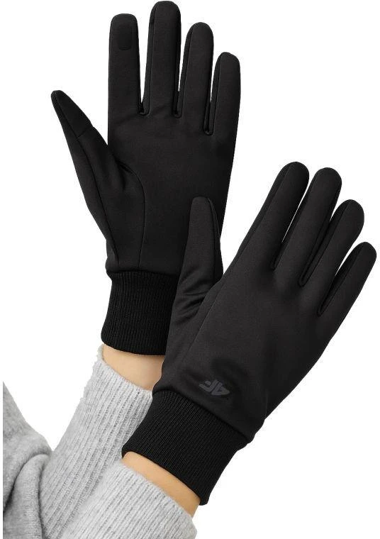 Unisex 4F softshell pirštinės lietimui jautriems ekranams 4FWMM00AFGLU183-20S