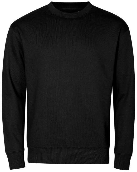 Unisex apvalios apykaklės bliuzonas (juodas)