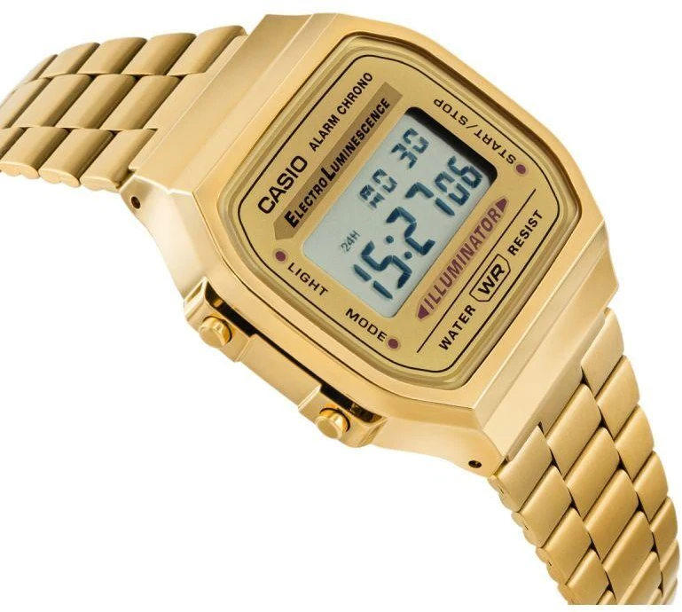 Unisex CASIO Retro Laikrodis A168WG-9EF + Dėžutė