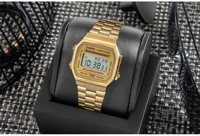 Unisex CASIO Retro Laikrodis A168WG-9EF + Dėžutė