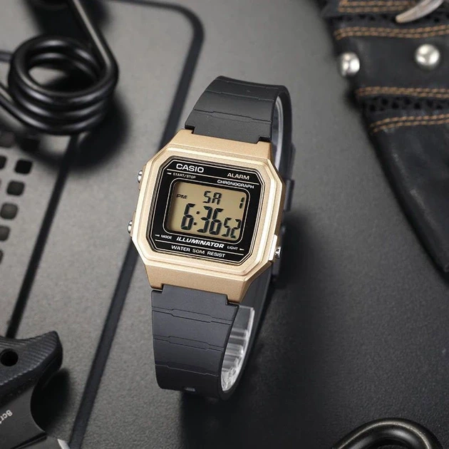 UNISEX CASIO W-217HM-9A LAIKRODIS + DĖŽĖ