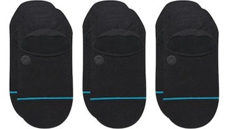 Carruzzo Stance Icon No Show 3 Pack Sportinės kojinaitės Juoda 3 por.