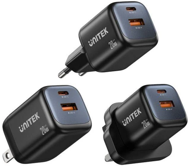 UNITEK Zeno Universal Juodas AC Fast charging Indoor