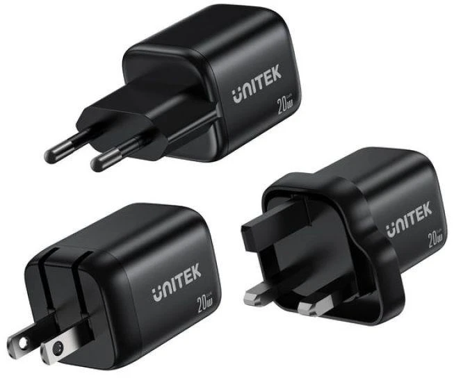 UNITEK Zeno Universal Juodas AC Fast charging Indoor