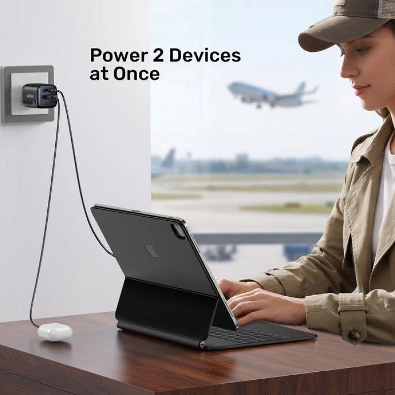 UNITEK Zeno Universal Juodas AC Fast charging Indoor
