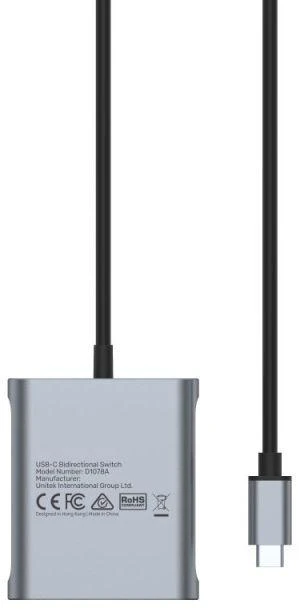 UNITEK D1078A dvikryptis kabelio adapteris USB-C M-F 1m