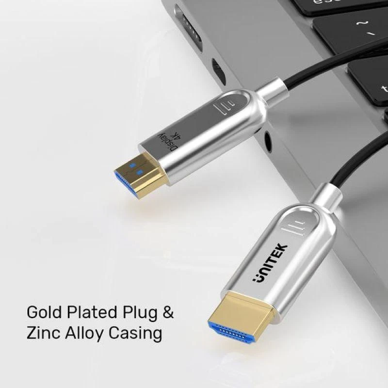 Unitek HDMI 2.0 AOC optinis kabelis 4K 60Hz 20m