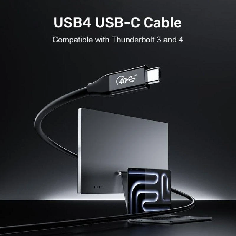 Unitek USB-C 4.0 PD 100W 40 Gbps 8K 2 m kabelis