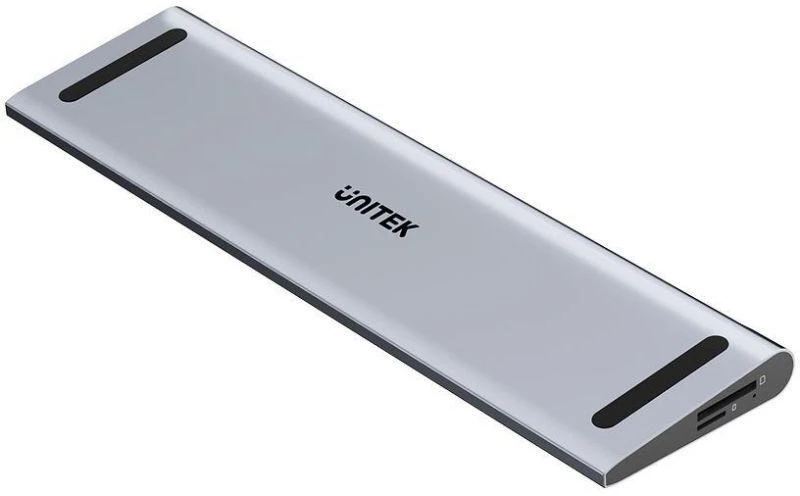 UNITEK KVM prijungimo stotelė, 2x HDMI, 1x DP 4K, USB-C, MST, HDMI 2.0, su stovu