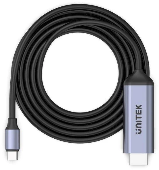 UNITEK USB-C–HDMI kabelis – 8K, USB 4, HDR10+, 1,8 m