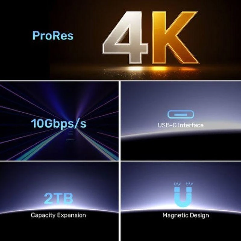 „Unitek“ magnetinis korpusas, skirtas M.2 SSD, USB-C