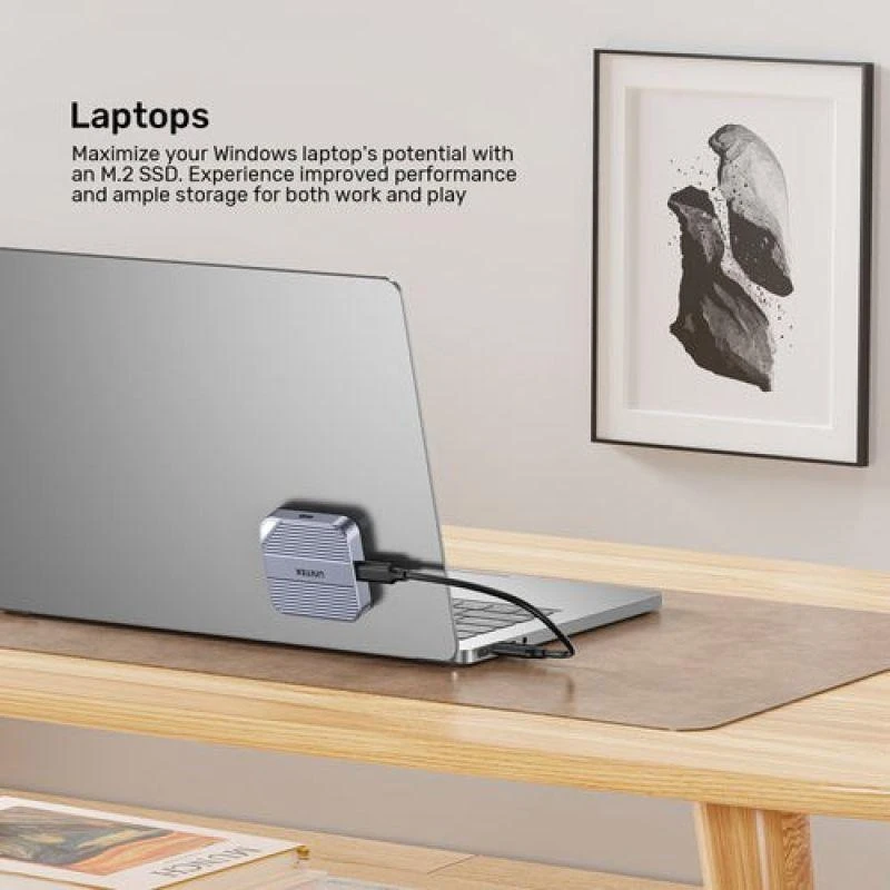 „Unitek“ magnetinis korpusas, skirtas M.2 SSD, USB-C