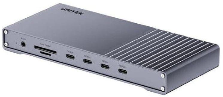 Unitek triguba USB4 40Gb/s prijungimo stotelė, 120 W maitinimo šaltinis