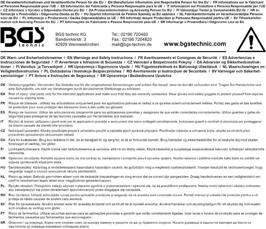 UNIVERSALIŲ ŠARNYRŲ RINKINYS | SU SPYRUOKLE | 6,3 MM (1/4") / 10 MM (3/8") / 12,5 MM (1/2") | 3 VNT. (252)