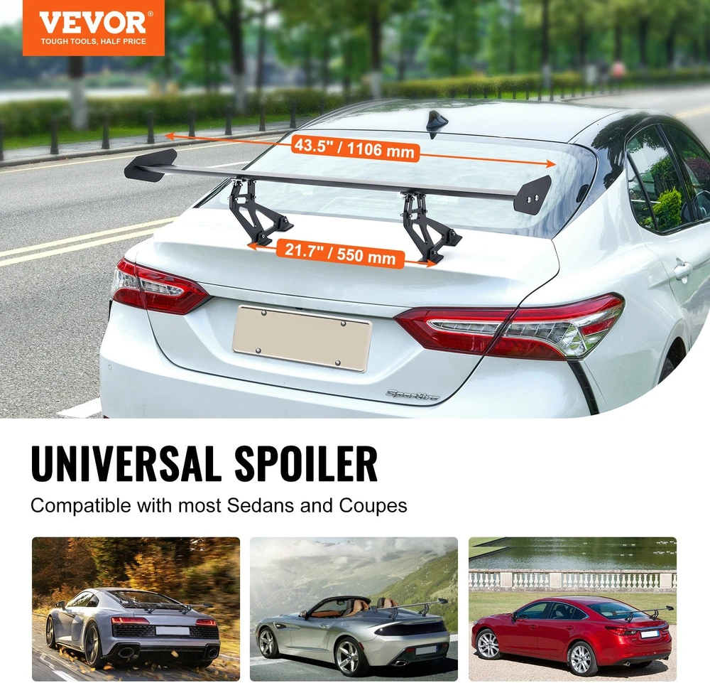 VEVOR Universalus galinis spoileris GT stiliumi