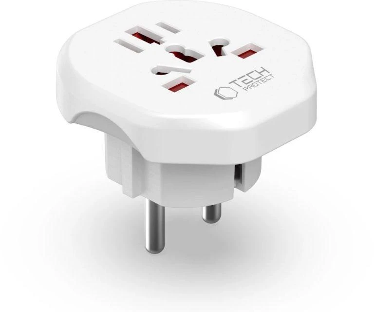 TECH-PROTECT UNIVERSAL TRAVEL ADAPTER FROM EU Baltas