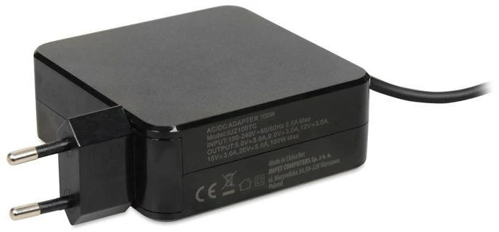 iBOX IUZ100TC nešiojamojo kompiuterio pakrovėjas PD 100W, E-mark lustas