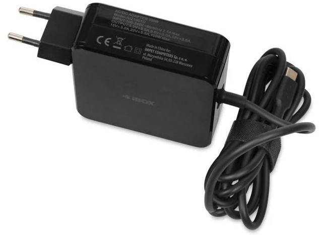 iBOX IUZ100TC nešiojamojo kompiuterio pakrovėjas PD 100W, E-mark lustas