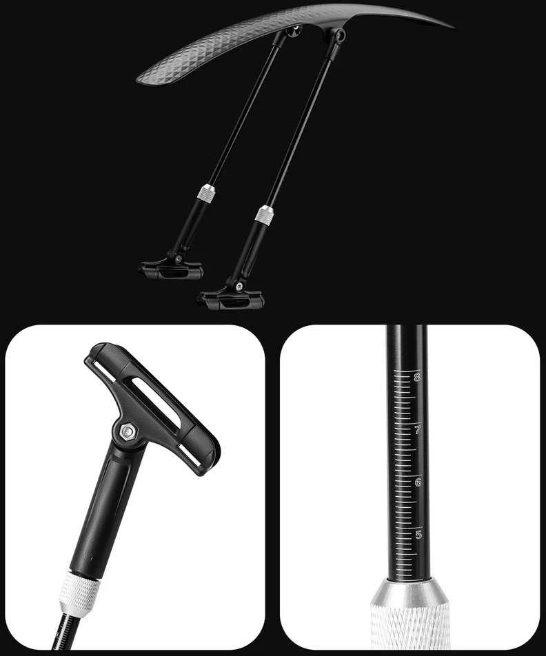 Wozinsky WBR-01 universal adjustable bicycle fender - juodas
