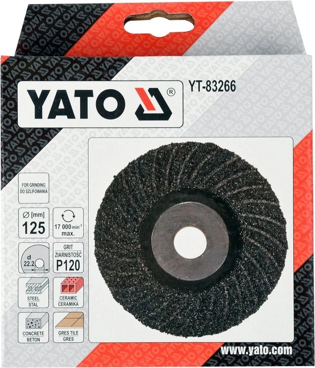 Yato UNIVERSALUS ŠLIFAVIMO DISKAS M14, 125 MM, P120 (YT-83266)