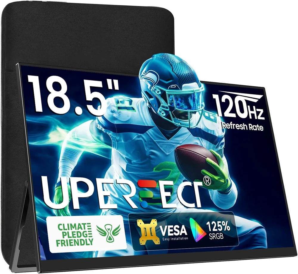 UPERFECT nešiojamasis žaidimų monitorius 18,5 col. FHD IPS 120 Hz 1920 x 1080