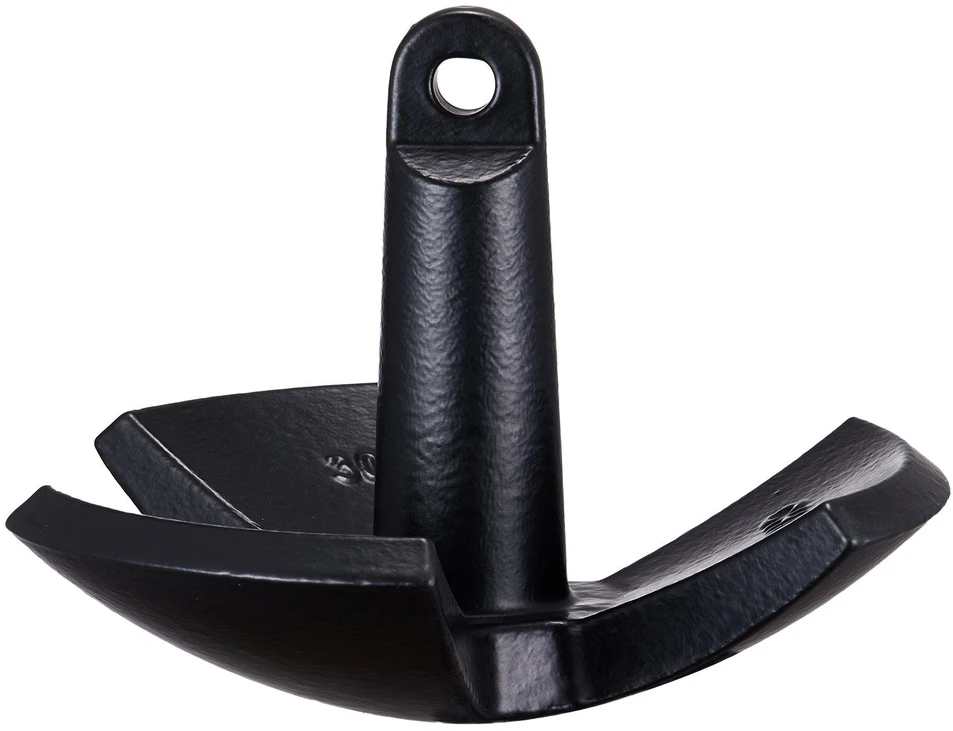VEVOR Upės inkaras, 13,6kg, juodas vinilo danga