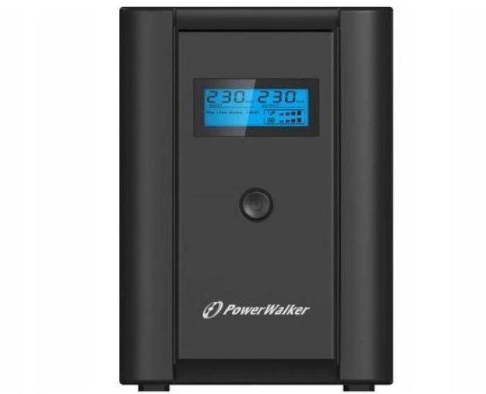 POWERWALK VI 1200 SHL FR Power Walker UPS Line-Interactive 1200VA 2x 230V PL,2x IEC C13,RJ11/RJ45,USB,LCD