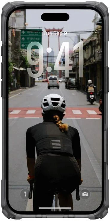 UAG Urban Armor Gear dėklas PLASMA XTE, suderinamas su „MagSafe“, skirtas IPHONE 17, pelenų / titano spalvos