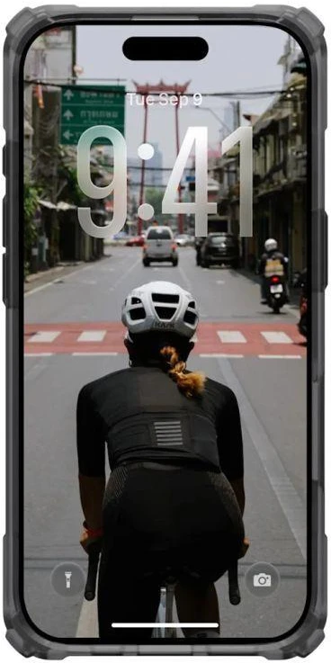 UAG Urban Armor Gear dėklas PLASMA XTE, suderinamas su „MagSafe“, skirtas IPHONE 17, pelenų / titano spalvos