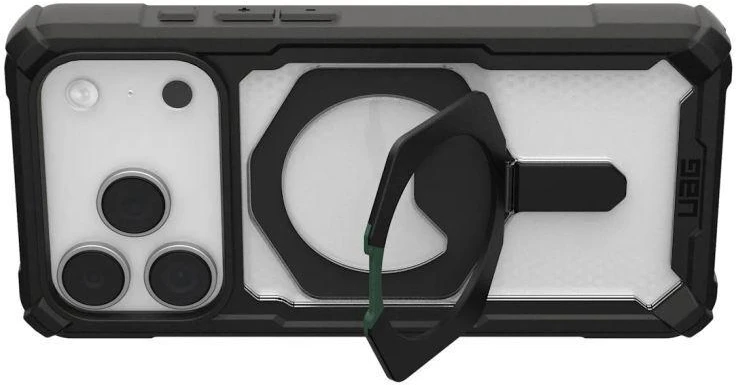 Urban Armor Gear UAG Plasma XTE MagSafe dėklas, skirtas iPhone 17 Pro – skaidrus, juodas